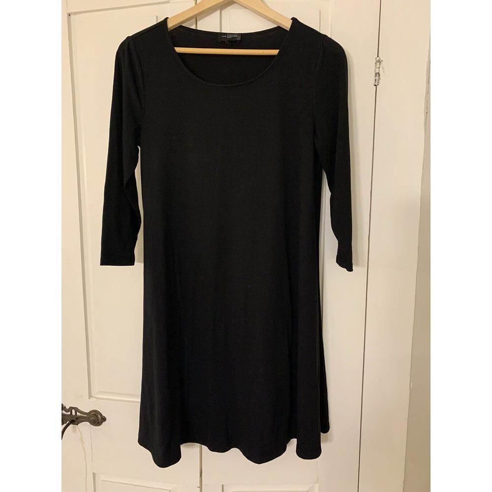 The Limited Midi Dress‎ Women's Petite Medium Black Semi Formal Stretch Minimal